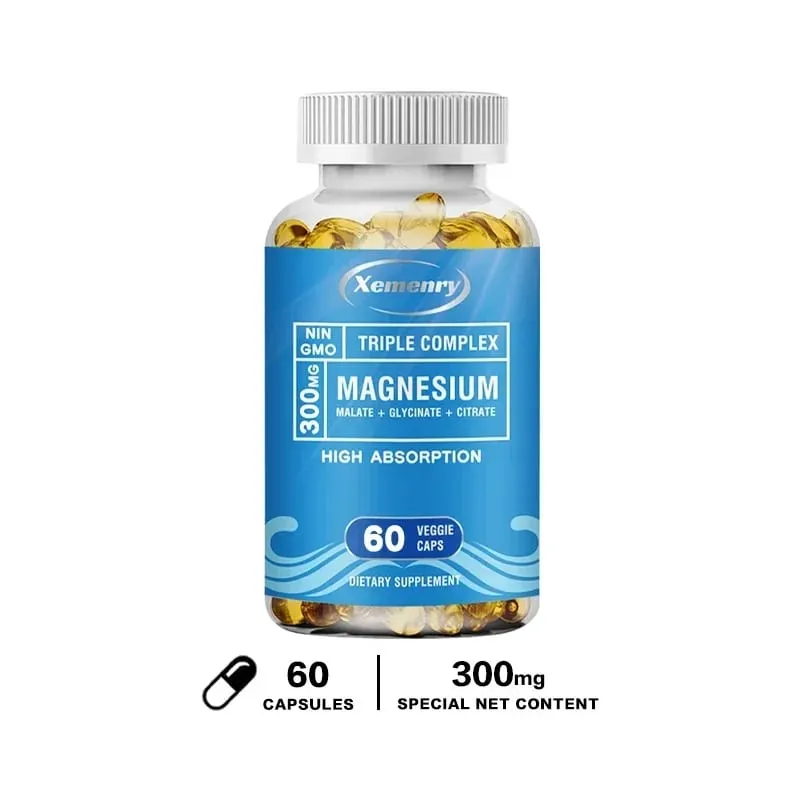 Triple Magnesium Complex Supplement - Innehåller magnesiumglycin Äppelsyra och citrat för att slappna av musklerna och förbättra sömnen — image 9