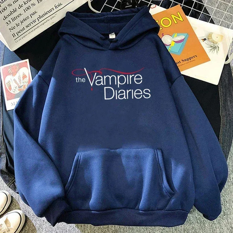 2026 New The Vampire Diaries Print Hoodie Women Men Casual Tops Autumn And Winter Sweatshirts Long Sleeve Harajuku Pullover — image 6