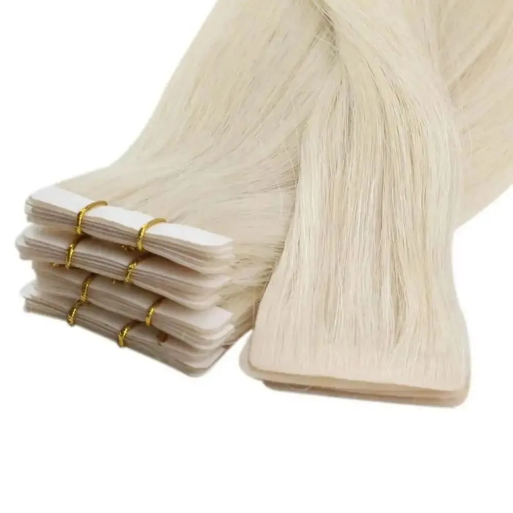[12 miesięcy] Ugeat Virgin Injection Tape Extension Noś niewidoczną platynową blondynkę klasy 10A Trwała trwałość