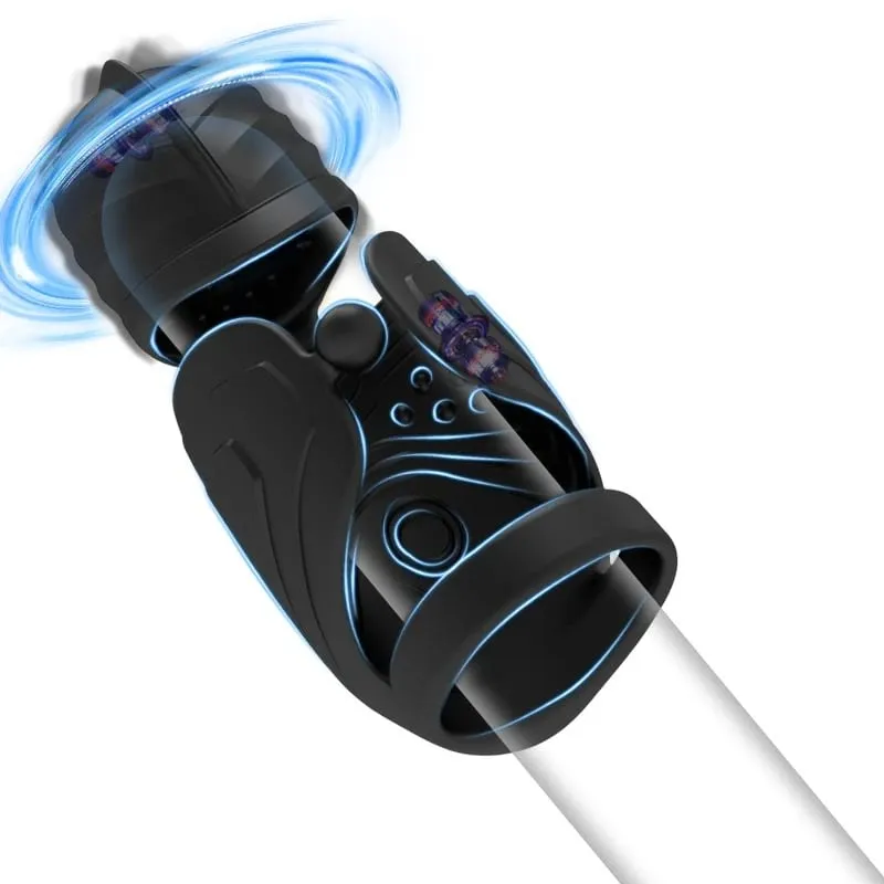 Glans Trainer Cock Male Masturbator 10 Mode Vibrator+wriggle Cocks Glans Stimulator Portable Pocket Pussy Penis Exercise Sex Toy — image 1