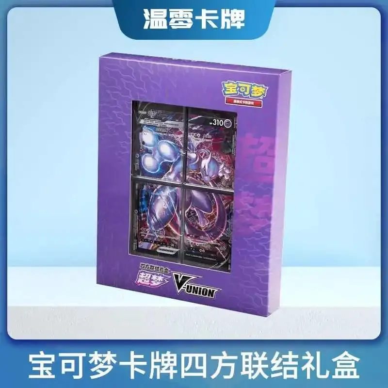ในสต็อกของแท้ 100% Original Pokemon Ptcg Card Quartet Coupling V-Unionของขวัญกล่องPikachu Big Gather Moru Baker Mew-2 Ptcg