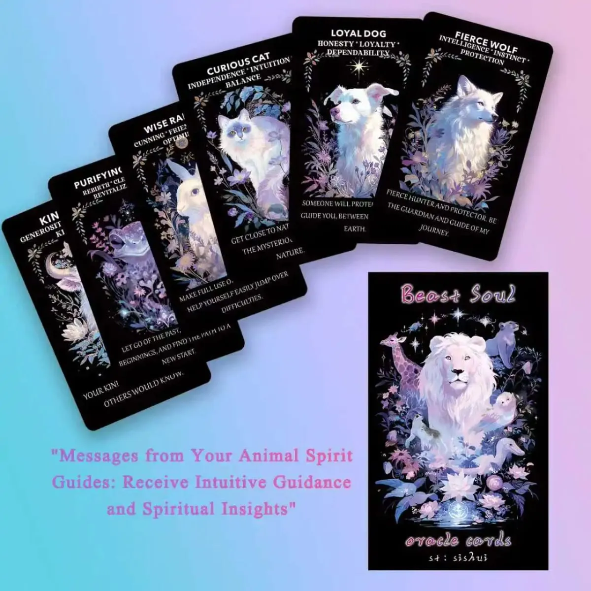 Spirit Animal Oracle Cards Cards for Beginners Animal Oracle Cards for Intuitive Guidance and Spiritual Connection Sum