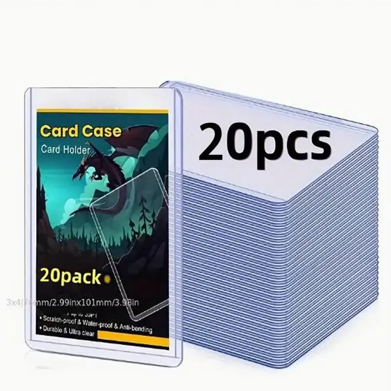 20-100pcs Card Sleeves Holder PVC Game Trading Card TopLoaders Hard Plastic Toy Top Loaders For Protectors Storage Gift — image 1