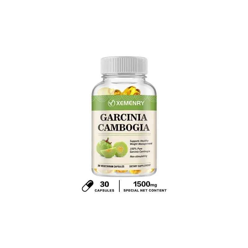 Garcinia Cambogia Capsules - Promotes Metabolism and Digestive Health Increases Intestinal Motility and Maintains Regularity