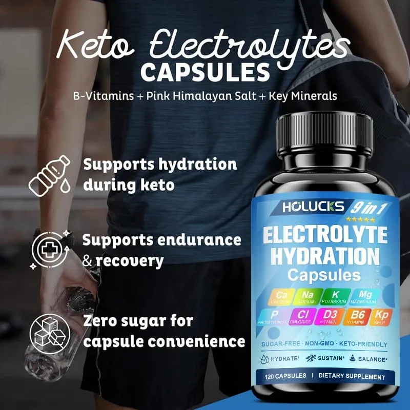 Electrolyte Hydration Capsules Workout Recovery & Muscle Support Energy Production for Fluid Balance — image 4