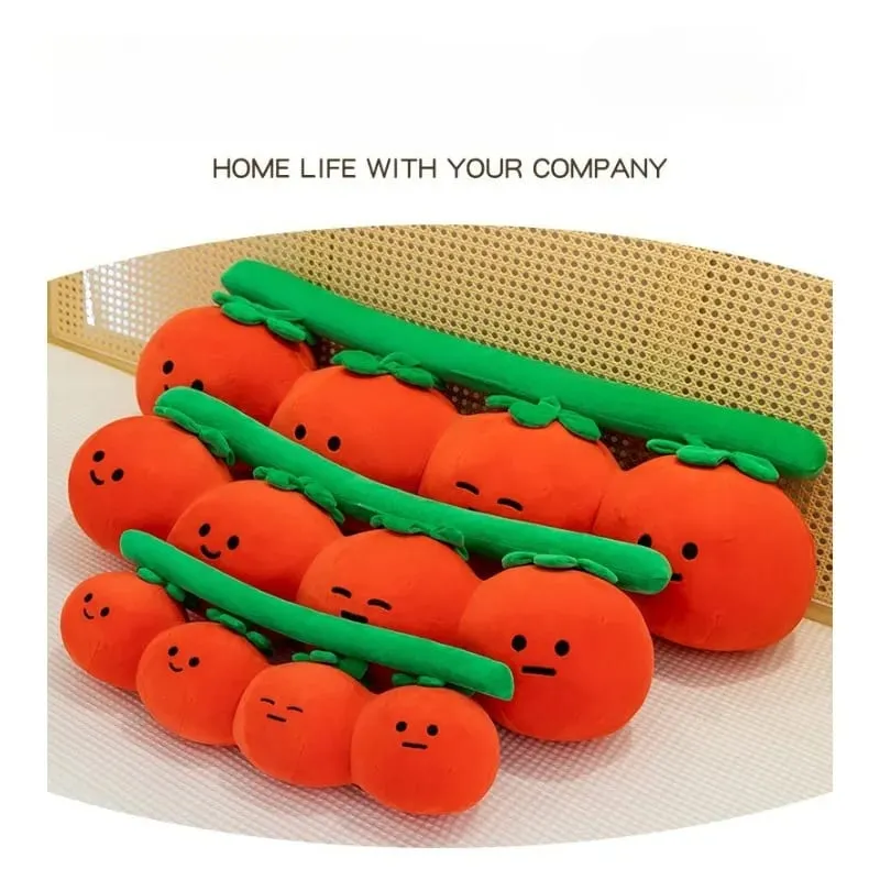 New fun tomato plush toy cute tomato doll for children's leg throw pillow large doll — image 7