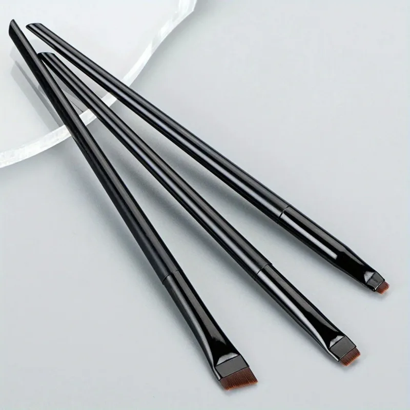 3Pcs/set Blade Eyeliner Brushes Eyebrow Brush Portable Flat Fine Eye Liner Brow Contour Makeup Brush Make Up Tool