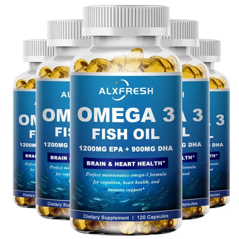 Original Omega 3 Fish Oil Capsules - High EPA & DHA Non-GMO - for Antioxidant Eyes Brain Cardiovascular Health — image 9