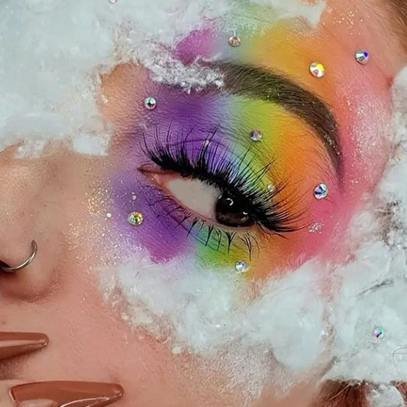 30 Color Eye Shadow Palette Rainbow Coral Pearl Glitter Matte Sequins Shimmer High Pigment Eye Shadow Party & Dance Show Makeup — image 6