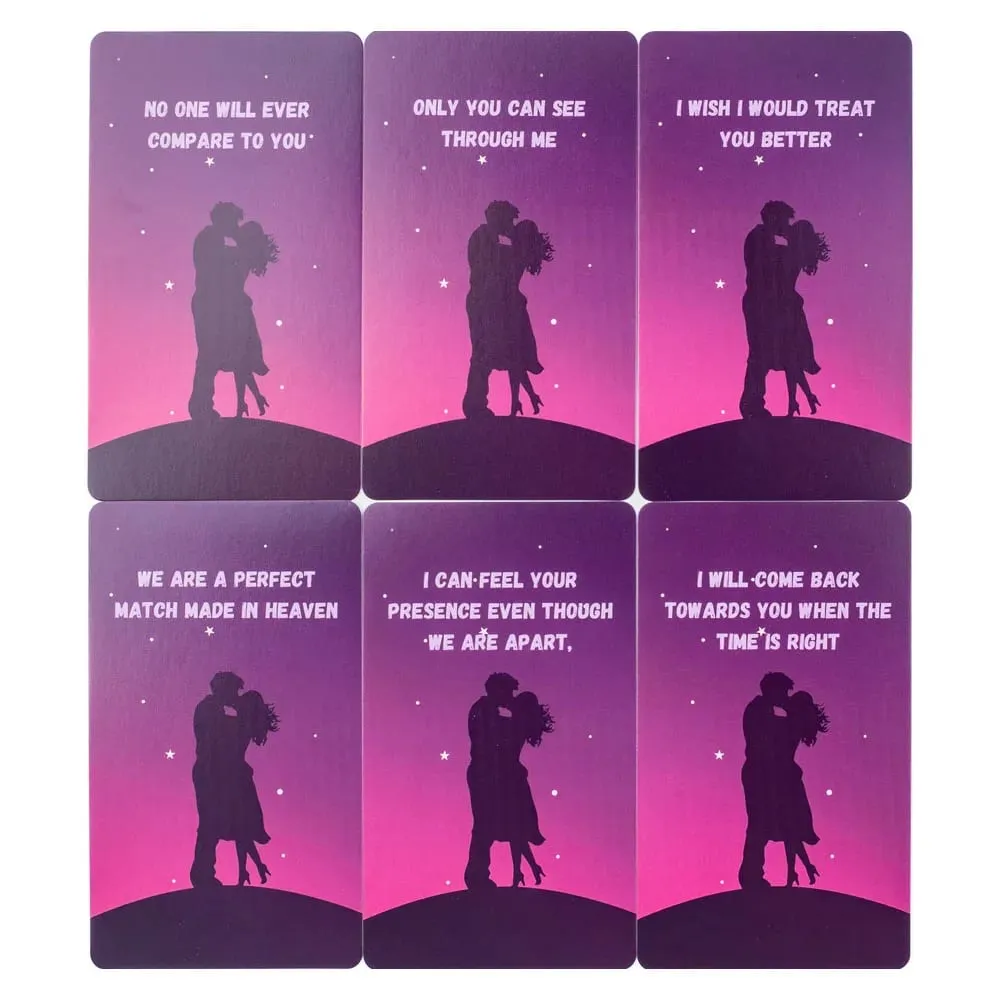 64Cards Lover Messages Oracle Cards For Family Party High Quality Fortune Telling Divination Cards Deck Board Game 10.3*6Cm — image 5