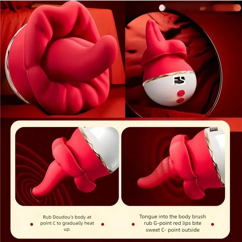 Automatic Big Tongue-like Licking Vibrator Real Mouth Oral G-Spot Clitoral Sexual Toy Suction Long Tongue Sex Toy Box for Women — image 5
