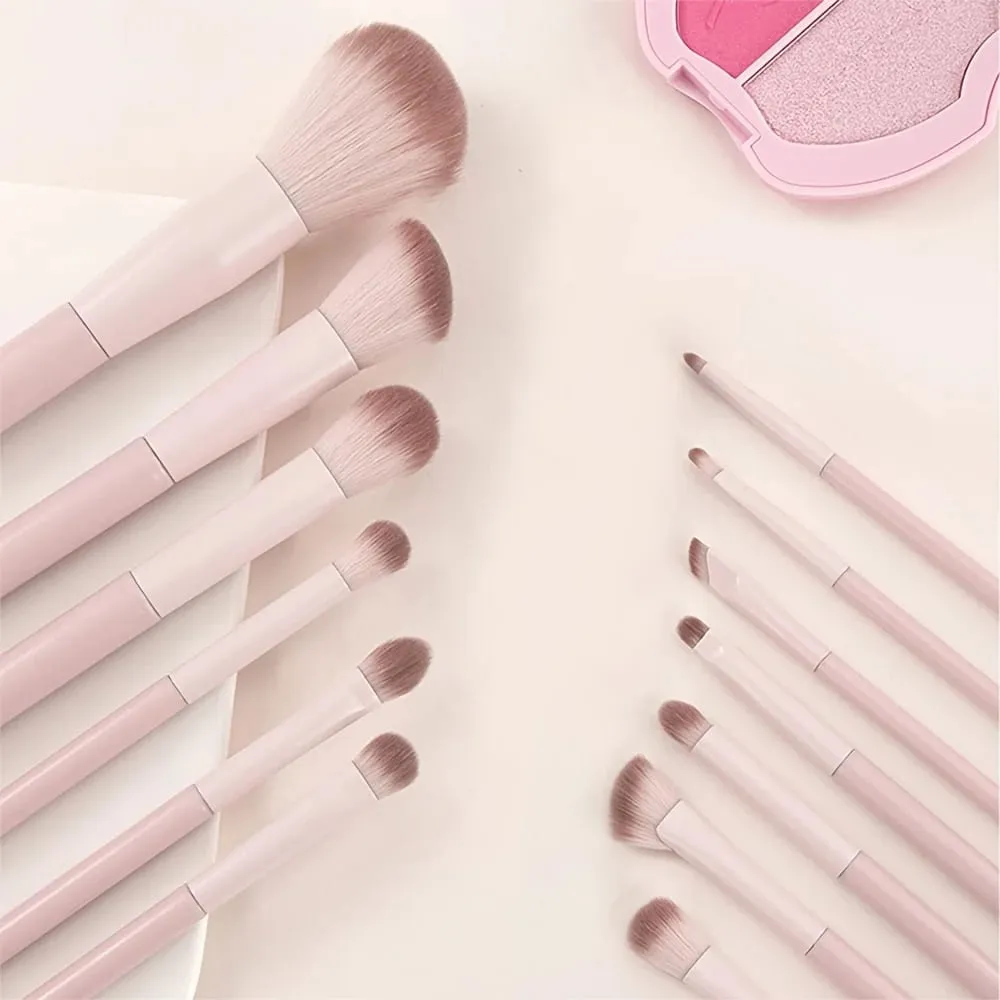 3/10/13 Pcs Makeup Brush Set for Beginners Eye Shadow Blush Contour Blend Nose Shadow Concealer Complete Kit for New User