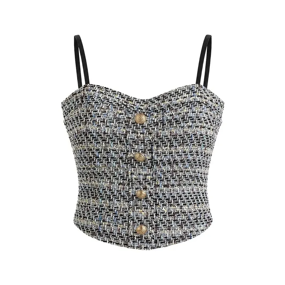 Casual Elegant Summer Tank Tops Slim Underwear Cami Top Shirt Sleeveless Chest Halter Vest Corset for Women — image 2