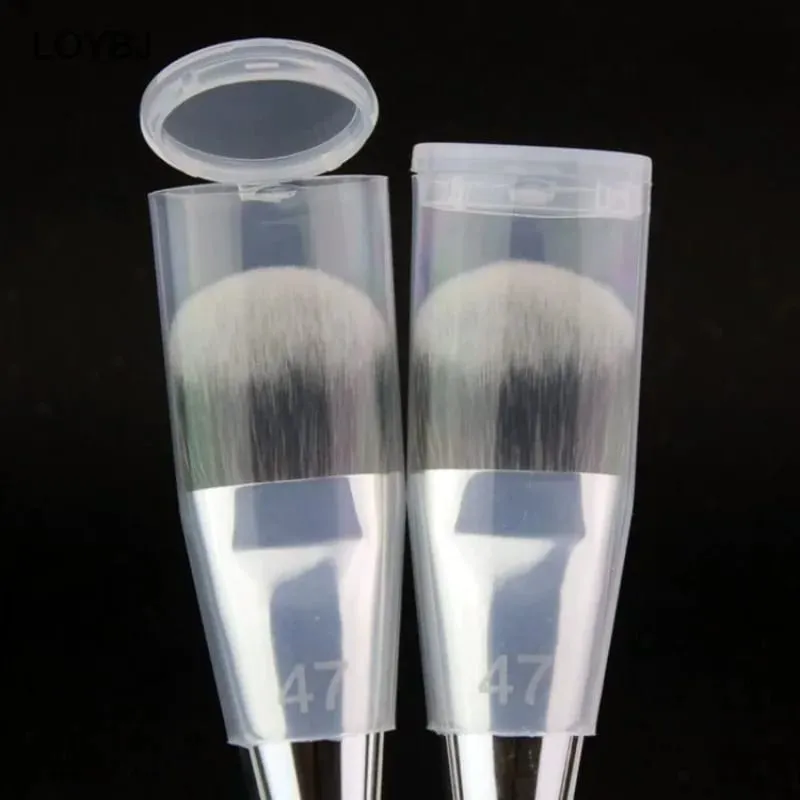 No. 47 Bevel Angle Foundation Brush with plastic cover Professional Slope Liquid Foundation BB Cream Makeup Brush 1/2/3/4/5 PCS — image 3