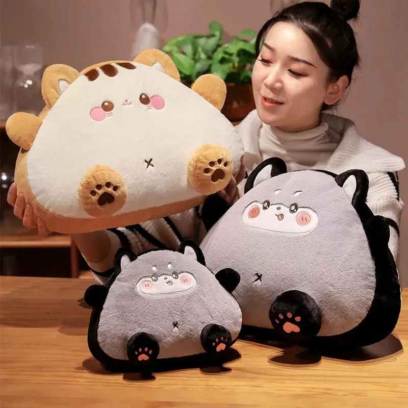 20cm Rice Ball Cat Plush Pillow Cute Onigiri Kitten Stuffed Cushion Soft Fluffy Throw Pillow Sofa Bedroom Decor Gift — image 2