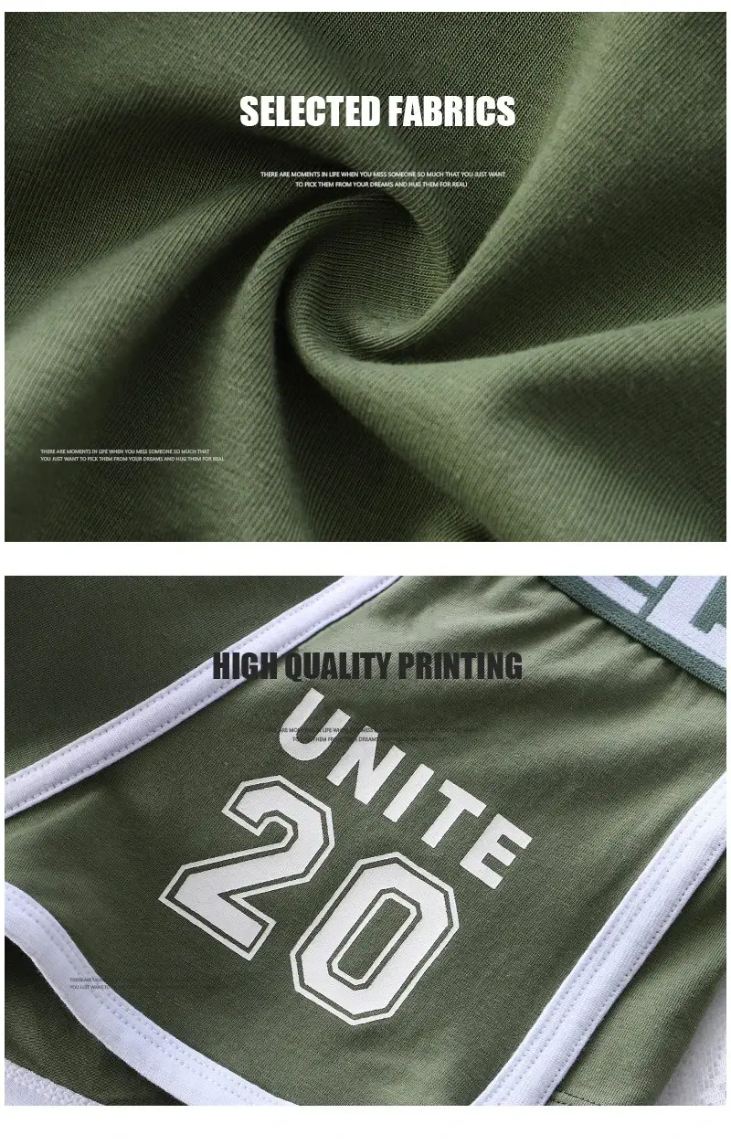 1/3 Quần Lót Nam Thể Thao Quần Lót Boxer Cotton Quá Khổ Màu Trơn Thời Trang Trẻ Trung Thể Thao Quần Lót Nam Thoải Mái thoáng Khí — image 5