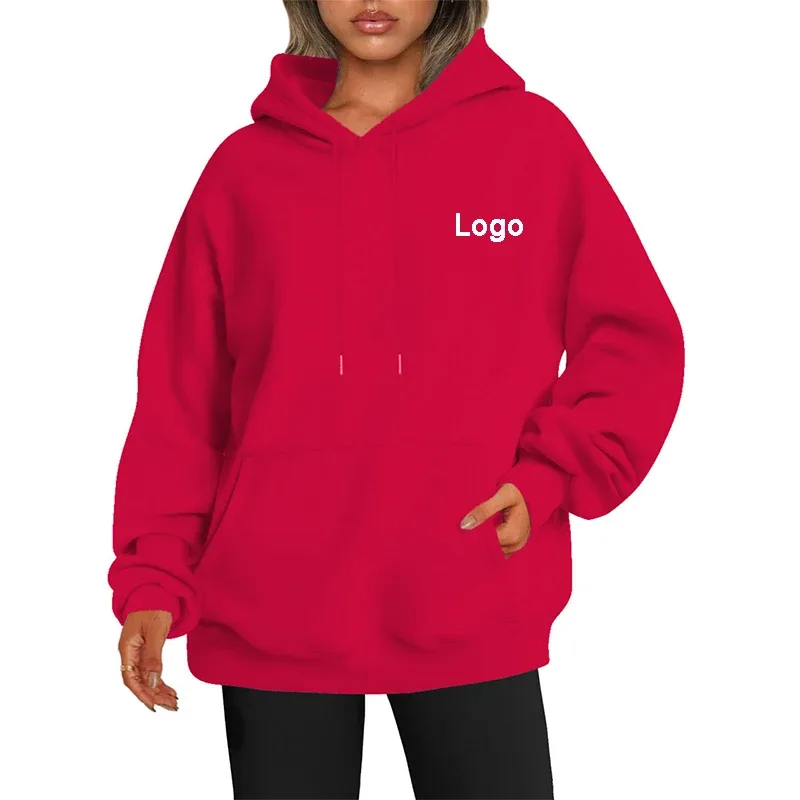 Customized Oversize Hoodies Women Fashion Printed Loose Long Sleeve Shoulder Drop Cuff Sweathsirts Streetwear Pullovers Sudadera — image 4