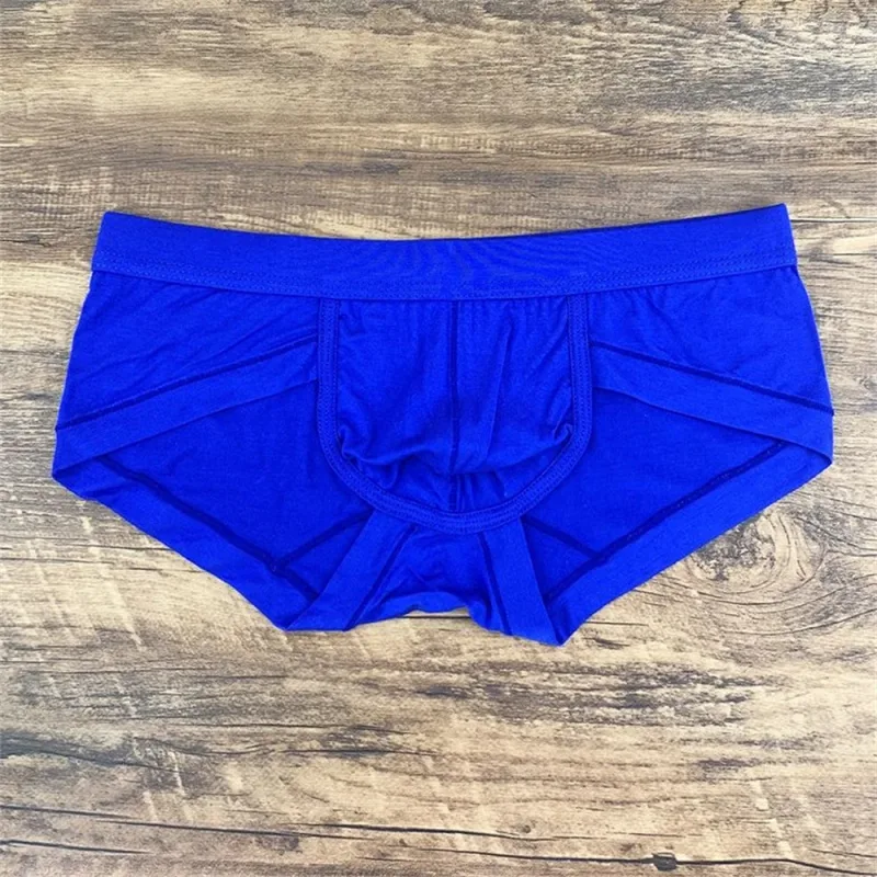 Men's Sexy Modal Pink Underwear Simple and Comfortable U Convex Pouch Briefs Low Waist Slim Fit Plus Size Male Underpants L-XXXL — image 5
