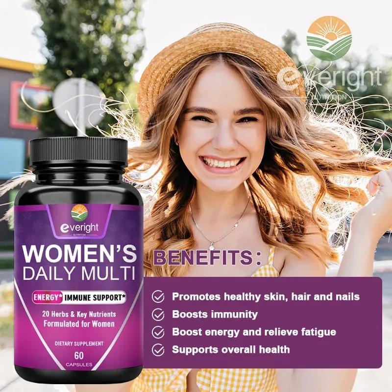 Multivitamin for Women: Supports Joints Skin Nails with Magnesium Biotin Calcium Zinc Selenium — image 2