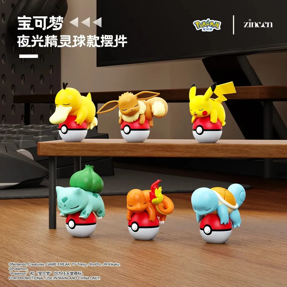 Genuine Pokemon Pikachu Eevee Psydusk Squirtle Charmander Bulbasaur Anime Action Figure Toy Doll Car Decoration Christmas Gift — image 3