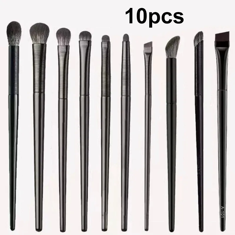 2/6/10PCS Eyes Makeup Brushes Set Professional Soft Precision Eyeshadow Eyeliner Eyebrow Brush Women Facial Beauty Cosmetic Tool
