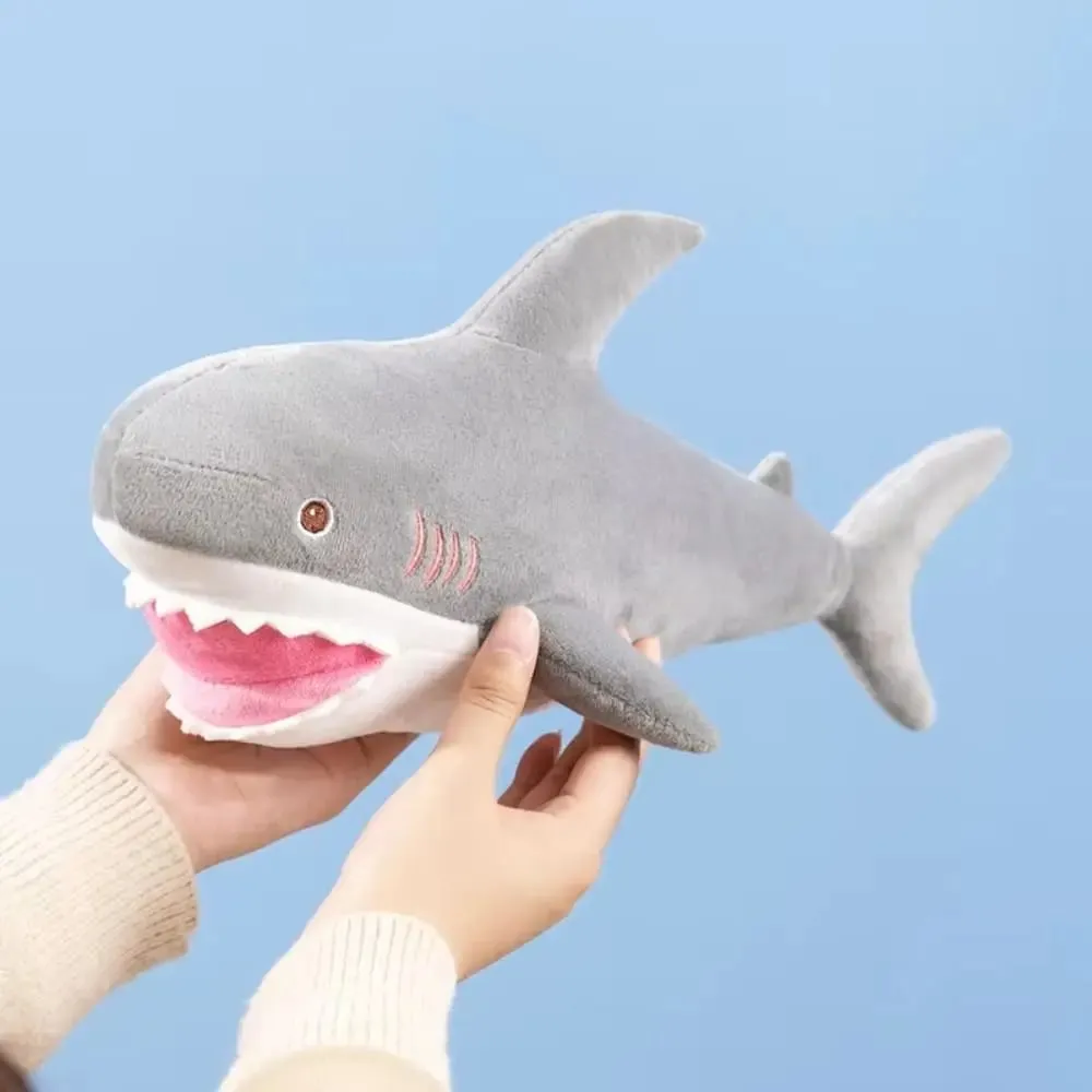 Animal Cartoon Simulated Killer whale Dolls PP Cotton Funny Great White Shark Plush Toys 32cm Kawaii Animals Plush Pillow — image 9