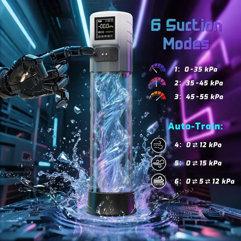 Electric Male Penis Pump Vacuum Sucking 9 Training Mode Penis Trainer Magnify Endurance Delay Ejaculation Adult Sex Toys for Men — image 3