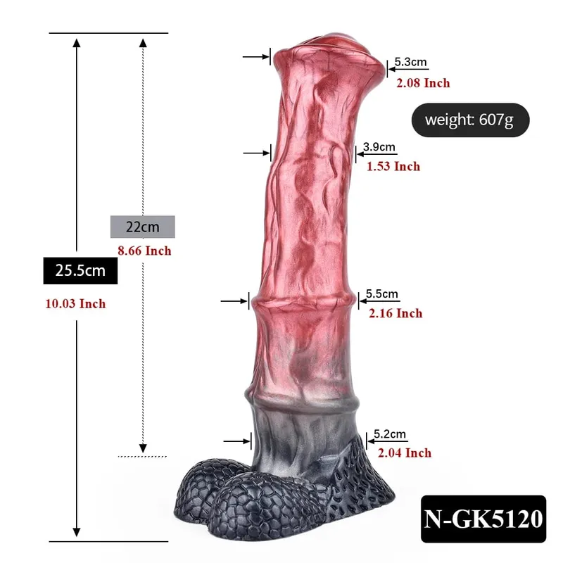 Silicone Horse Dildo Long Penis Anal Plug Huge Knot G-spot Vaginal Stimulator with Suction Cup Adult Sex toy for Women Men — image 21