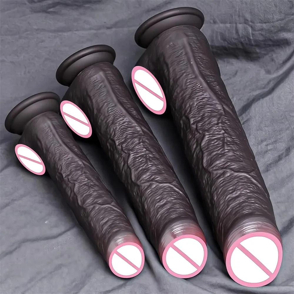 Realistic Long Dildo Black Anal Plug Zabawki Erotyczne Big Penis Butt Plug Long Dick Sex Toys for Women Men Phallus Anal Dilator — image 2