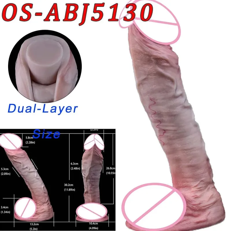 47 cm Realistische Lange Dildos Doppel Kopf Anal Vaginal Stimulator Sex Spielzeug Mit Sauger Für Lesbische Paare Homosexuell Männer erwachsene Werkzeuge