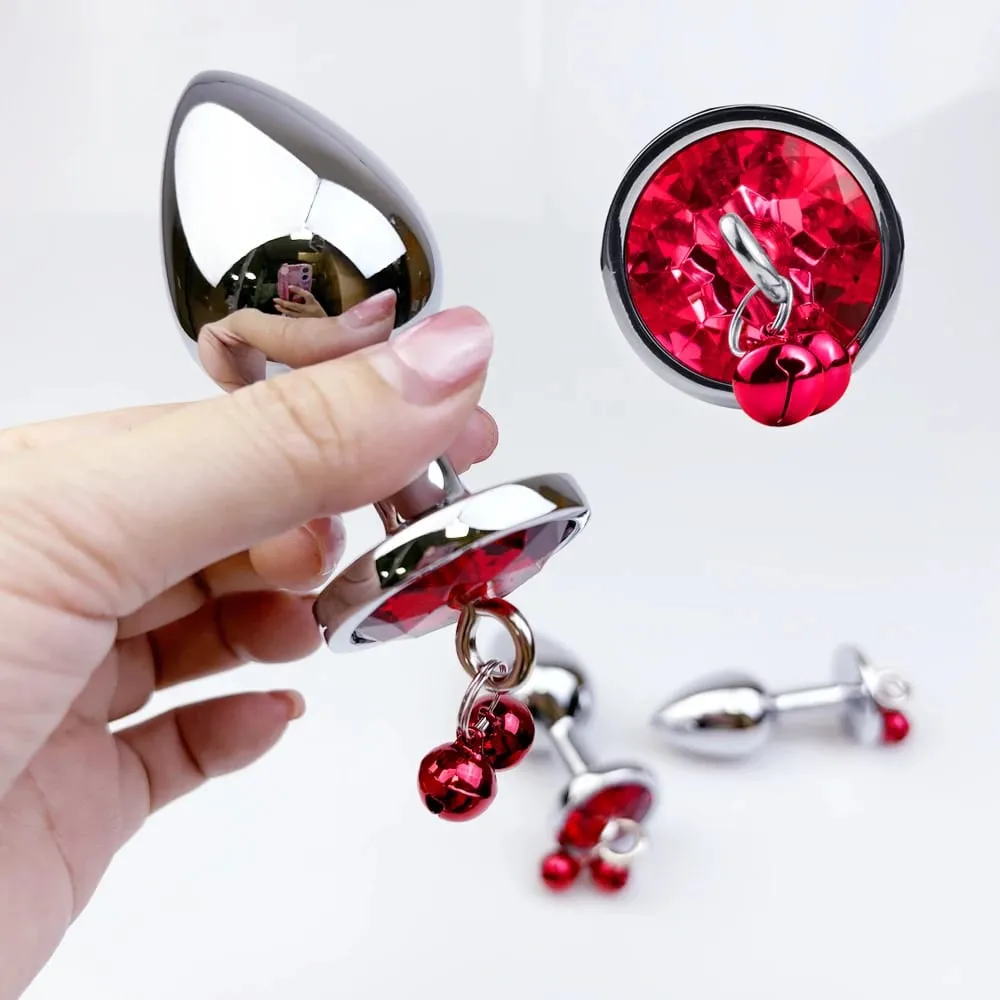 1Pcs Metal Bells Anal Plug Three Sizes Anal Plug Butt Plug G-Point Massage Anal Exercise Masturbation Outdoor Dildos Sex Toys