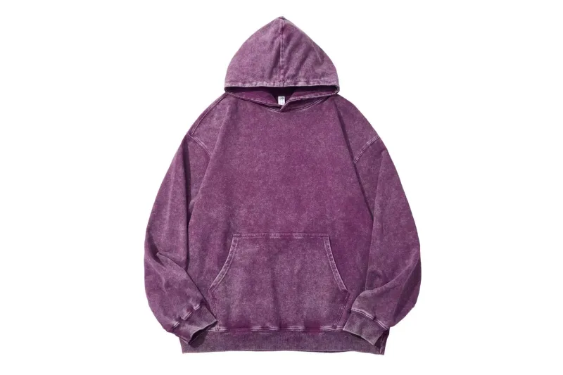 350 Grams Retro Acid-Washed 100% Cotton All-In-One Cap Hoodie High-Quality Loose-Fitting Sports Shirt Custom Logo