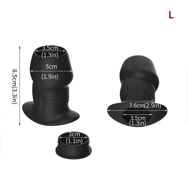 Ihålig silikon Anal Pärla Butt Plug Anus Dilator Tunnel Expansion Lavemang Prostata Massage Sexleksaker för kvinnor Män Onani