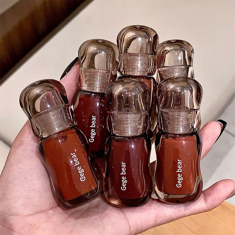 Pomadka do ust Gege Bear Crystal Gloss — Jesienno-zimowa formuła nawilżająca z lustrzanym połyskiem Wykończenie młodzieńczy efekt wypełnienia
