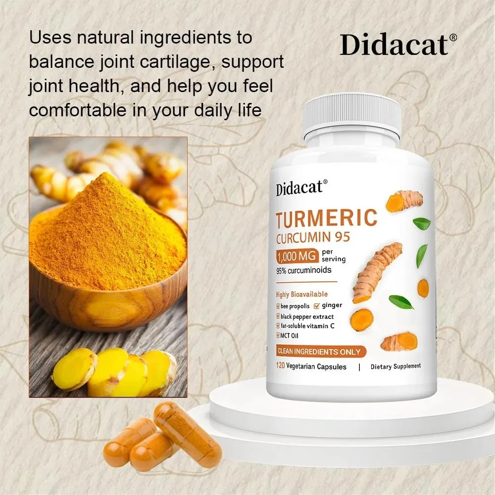 Turmeric Curcumin Supplement 1 000mg – 95% Curcuminoids with Black Pepper & Ginger Supports Joint & Antioxidant Health — image 7
