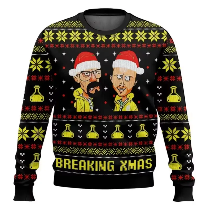 Let Him Cook Breaking Bad Movie 2026 New Christmas Happy Fashion Cartoon Men and Women Street Hip Hop Couple Sweatshirt