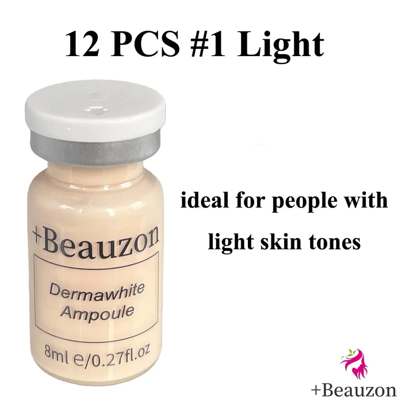8ml BB Cream Hyaluronic Acid Facial Glow Serum Ampoule Essence Peptide Moisturizing Foundation Skin Rejuvenation Care Beauzon