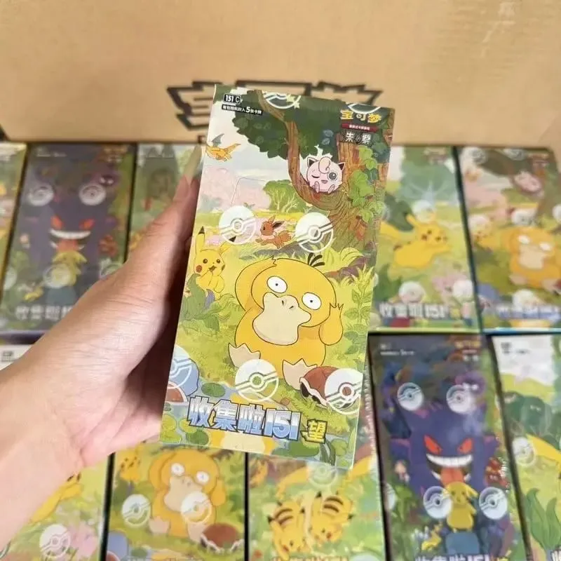 PokéMon Ptcg Game Collectible Cards Simplified Chinese Zhu Zi 151 Series Gengar Ponyta Trading Cards Collection Hobby Toy Gift — image 3