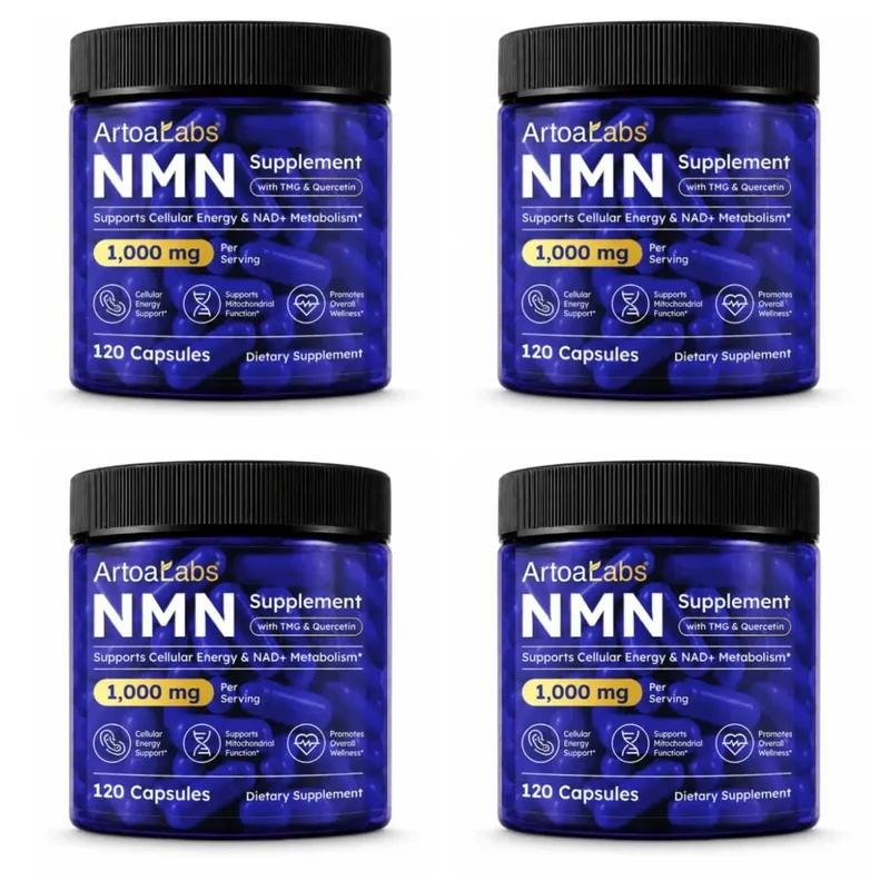 NMN Capsules NAD+ & Cellular Energy Support with TMG Quercetin Resveratrol Mitochondrial Function & Antioxidant Health 120 Count — image 10