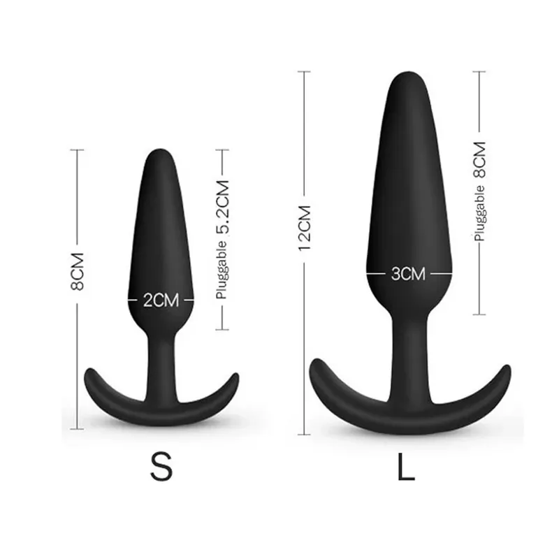 T Shape Anal Plug 3 Sizes Soft Silicone Butt Plug Stimulator Anal Sex Toys Prostate Massager Dildo For Women Men Adult Sex Toys