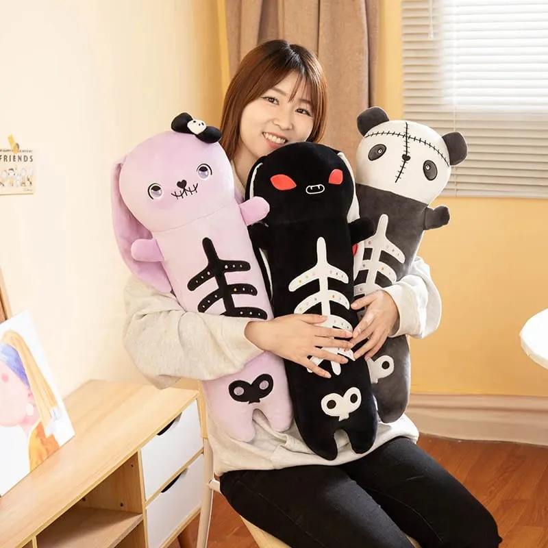 60cm Horror Goth pluszowe zwierzę królik Panda miękka zabawka śliczna poduszka na ciało dekoracja na imprezę halloweenową zabawny prezent dla dziewczynki chłopca — image 7