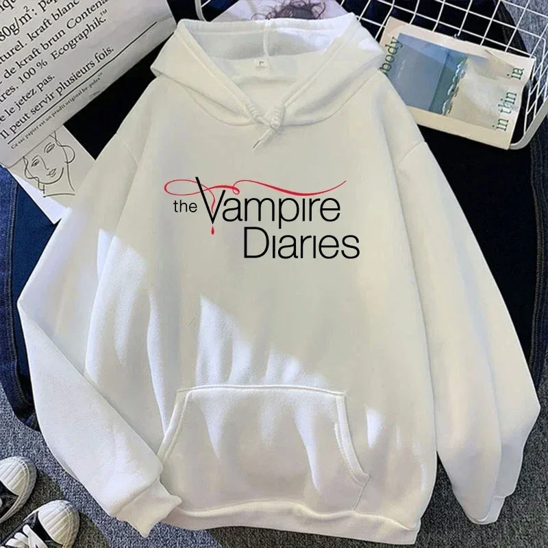 2026 New The Vampire Diaries Print Hoodie Women Men Casual Tops Autumn And Winter Sweatshirts Long Sleeve Harajuku Pullover — image 4