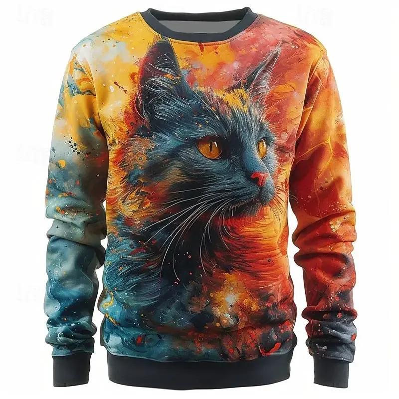 Full Print Chinese Dragon Graphic Sweatshirts For Men Women Long Sleeve Casual Round Neck Hoodie Streetwear Mens Sport Tracksuit — image 4