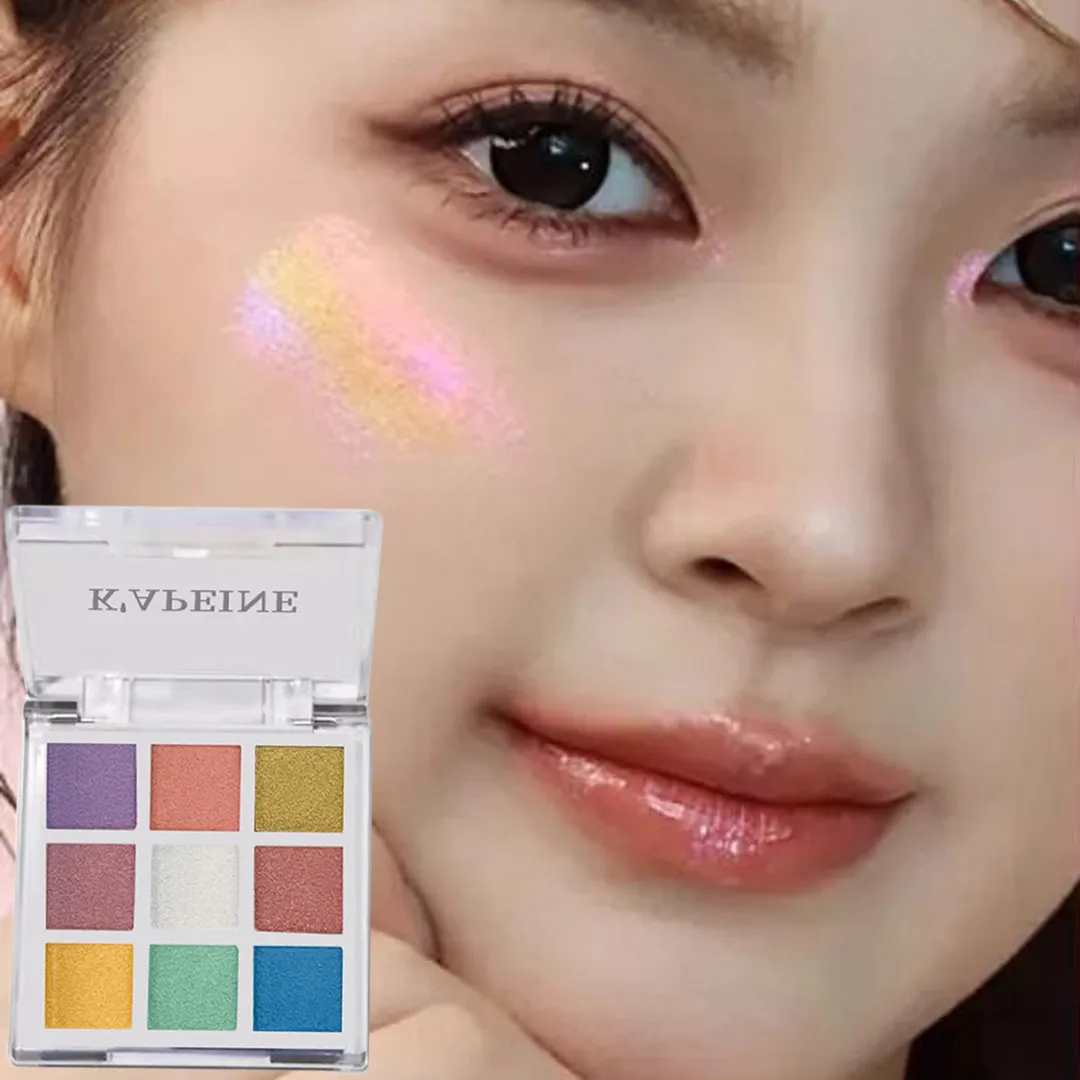 9-Color Glitter Chameleon Eyeshadow Palette Waterproof Long Lasting Pressed Powder Cosmetic Kit Fashion Women Eye MakeUp Pallete — image 4