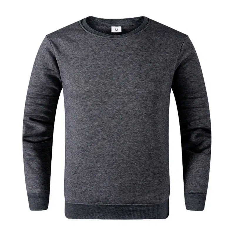 Pullover Asas Lelaki Baju Sweater Kasual untuk Lelaki Wanita Warna Pejal Musim Bunga Musim Gugur Hoodie Sukan Lengan Panjang Sweatshirt Techwear — image 13