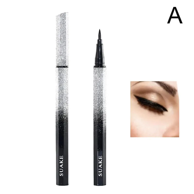 FAI DA TE Ruota Eyeliner Timbro Integrato Nero Marrone Doppia Punta Eyeliner Ala Stencil Impermeabile a Prova di Sbavature di Lunga Durata Penna Liquida