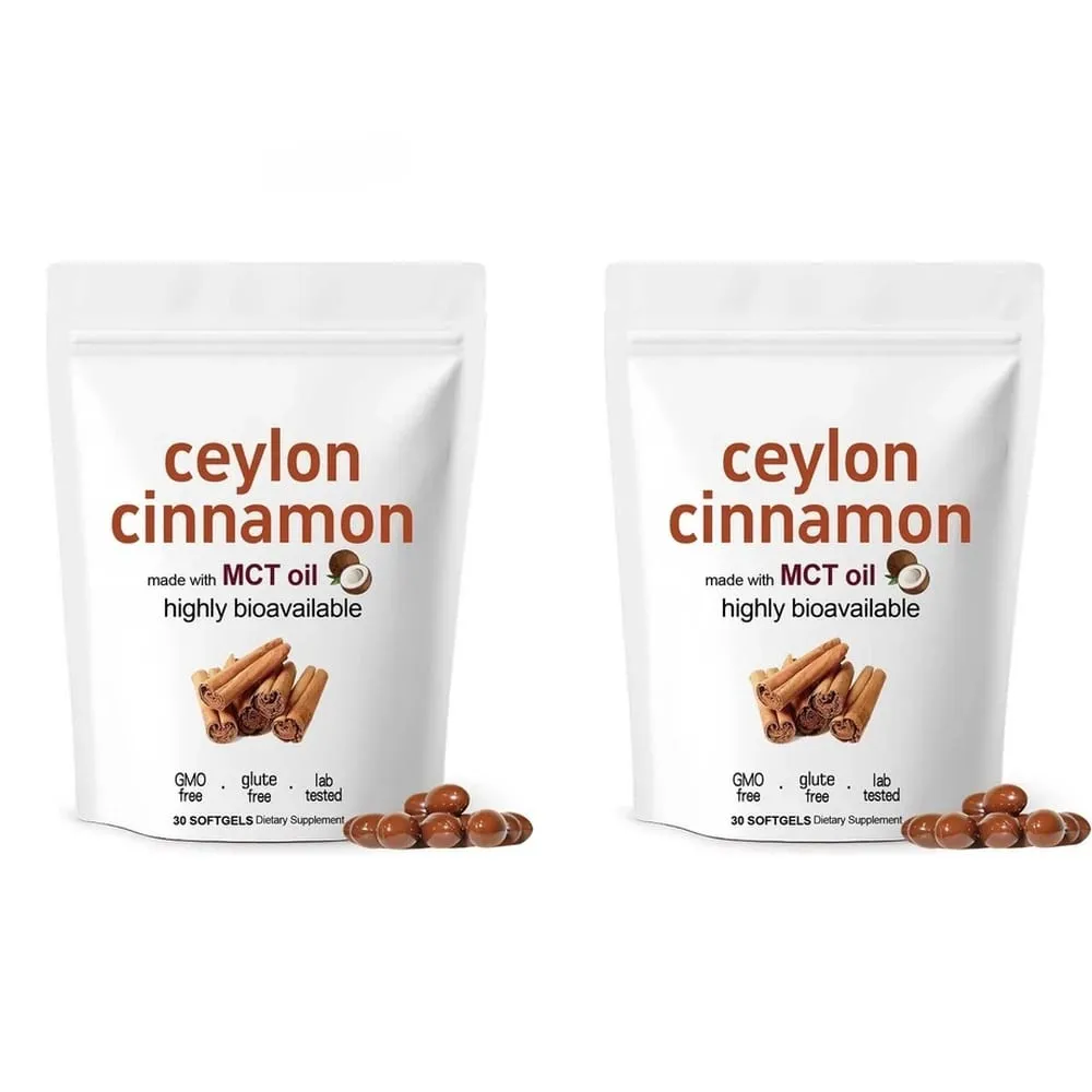 Ceylon Cinnamon 600mg 12-1 Extract Softgels 7200mg Equivalent MCT Oil Highly Bioavailable Daily Dietary Supplement 30 Softgels — image 10