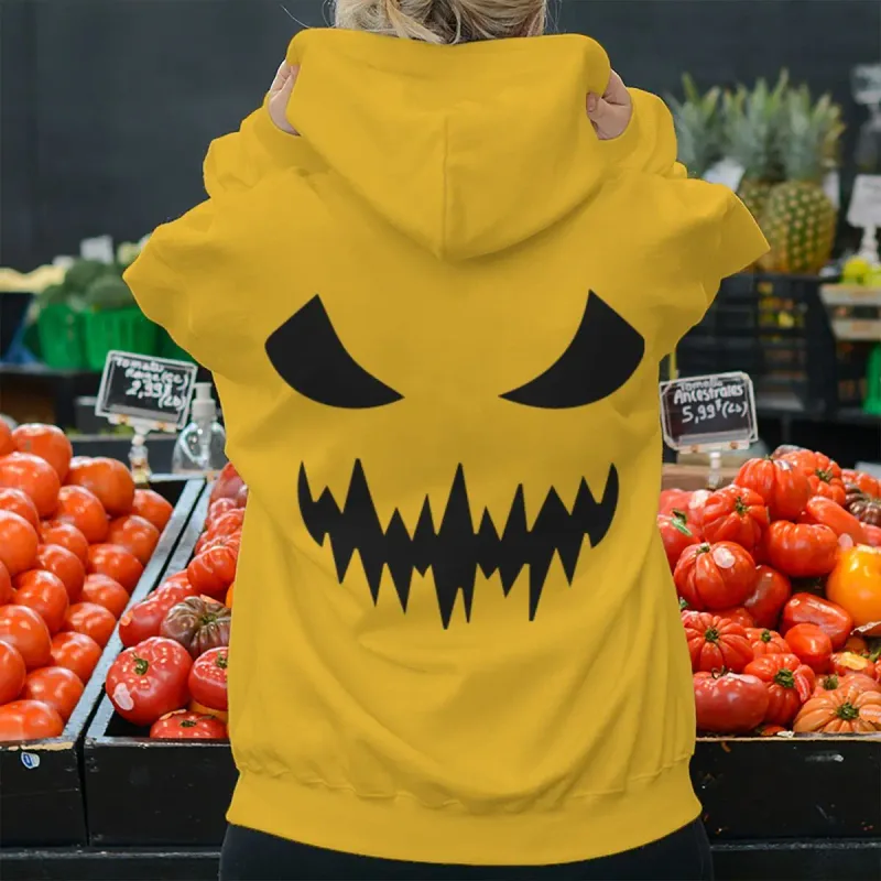 2026 Fashion Horror Movie Face Men's Hoodie Casual Long Sleeve Halloween Streetwear Unisex Luminous Style Hoodies — image 14