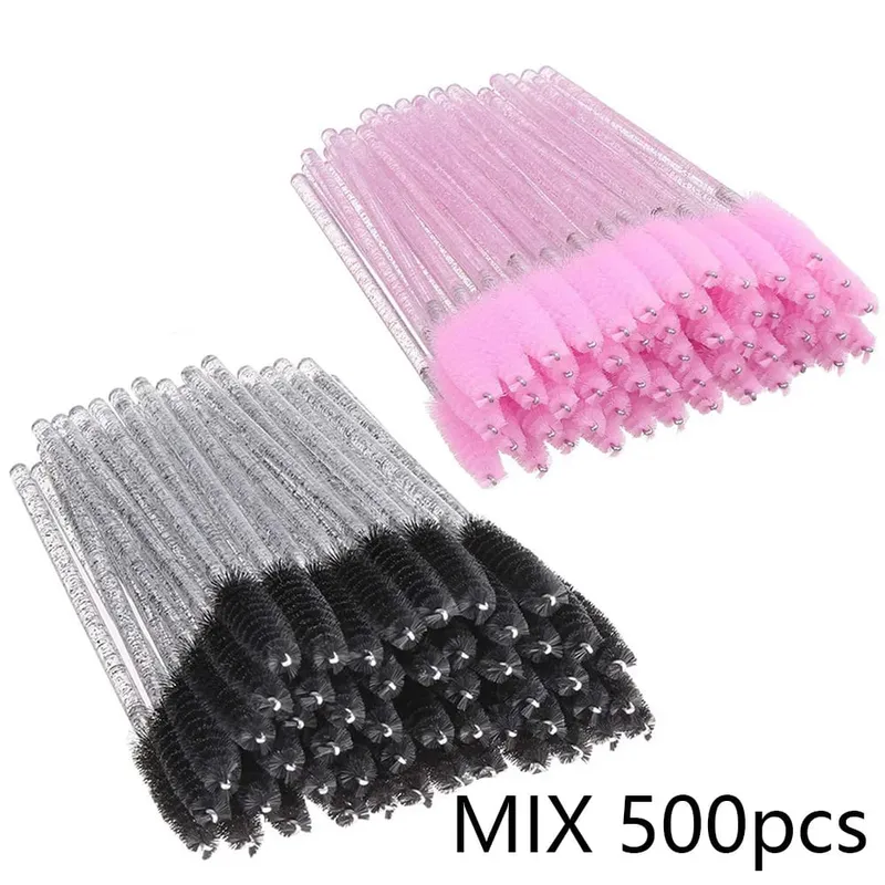 500/1000 stücke Wimpern Pinsel Applikator Großhandel Lash Mascara Wands Pinsel Für Wimpern Verlängerung Augenbraue Spoolies Schönheit Werkzeuge