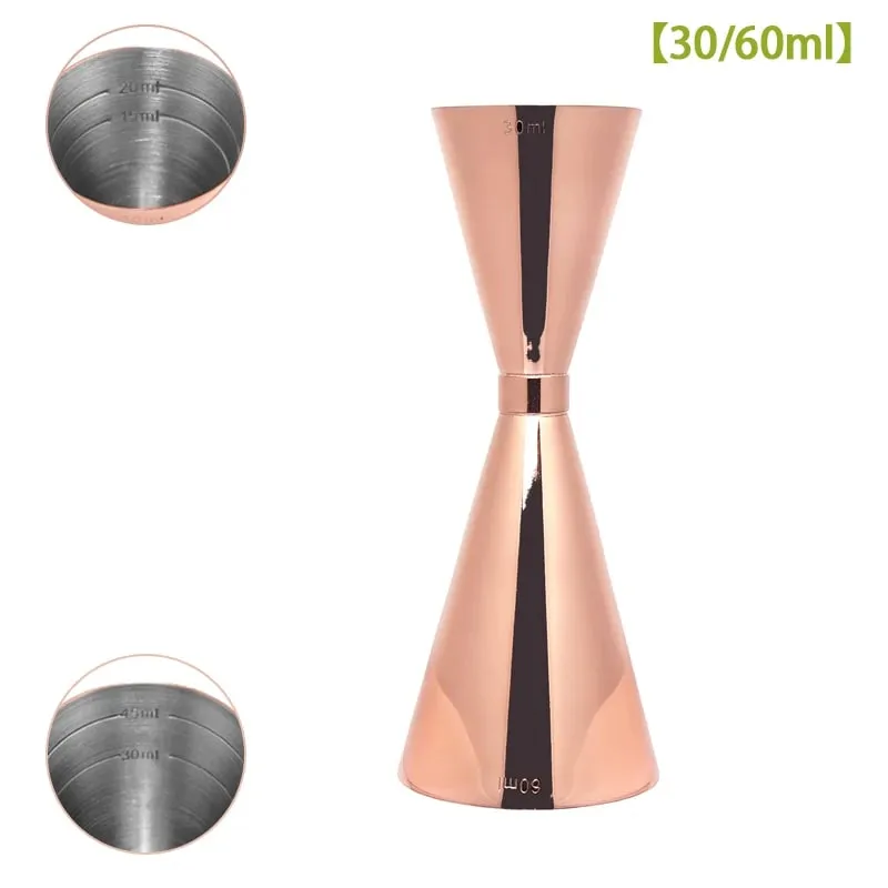 30/45/60/90ml Measuring Cup 304 Stainless Steel Measure Cup Cocktail Shot Drink Spirit Jigger Mixed Beaker Liquid Measuring Cups — image 13